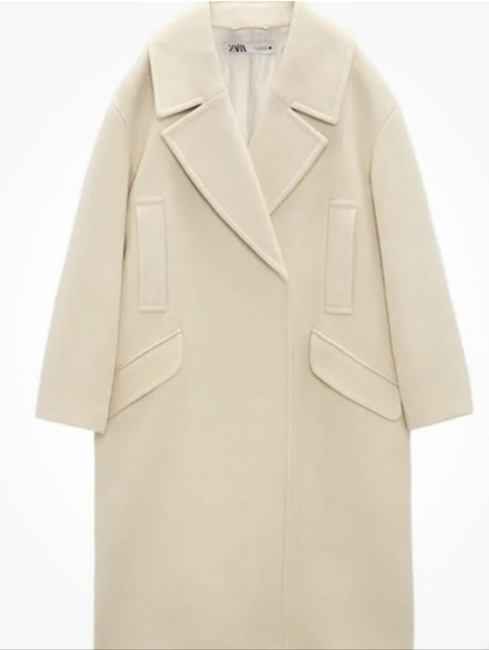 ZARA Trendy Cream Coat